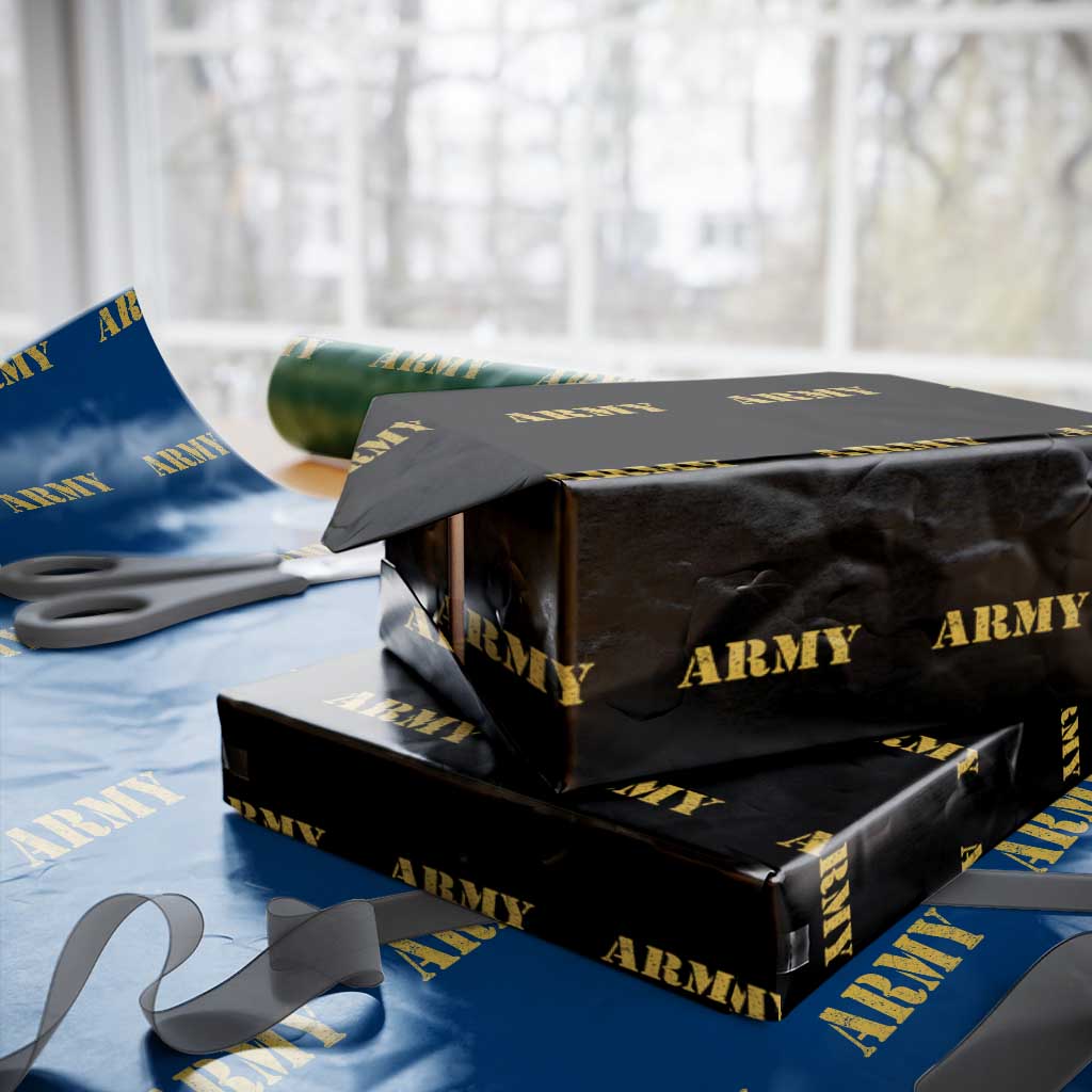 Army Wrapping Paper Roll Military Training PT Exercise Workout Gear Veterans Service