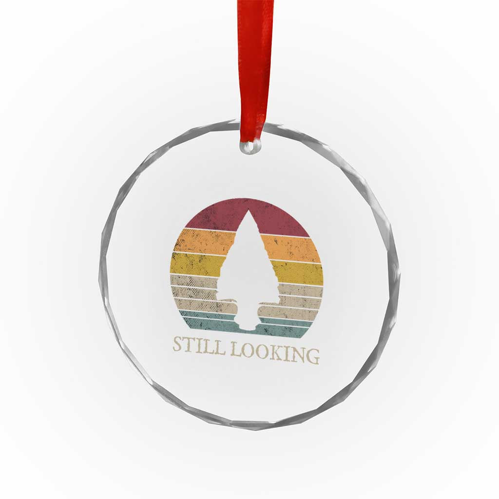 Arrowhead Hunter Native American Crystal Glass Ornament Ancient Artifacts Relic Hunting Vintage Sunset