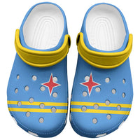 Aruba Clogs Shoes Heritage Palette Flag-Inspired - Wonder Print Shop