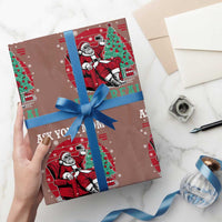 Ask Your Mom If I Am Real Christmas Santa Wrapping Paper Roll Funny Dirty Xmas - Wonder Print Shop