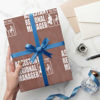 Assistant To The Regional Manager Wrapping Paper Roll Funny Dad Baby Matching