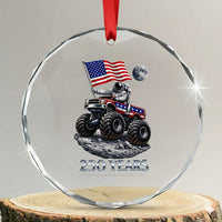 Astronaut 250 Years Of Pioneer Spirit Crystal Glass Ornament USA 250th Anniversary