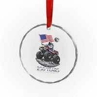 Astronaut 250 Years Of Pioneer Spirit Crystal Glass Ornament USA 250th Anniversary