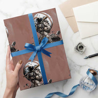 Astronaut Baseball Player Wrapping Paper Roll Distressed Houston Clutch City Sports Fans
