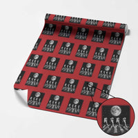 Astronauts Walking In Space Galaxy Moon Planet Wrapping Paper Roll