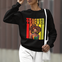 Black History Month Sweatshirt Teacher Women African Americans School Educate - Wonder Print Shop