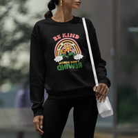 Anti Bullying Sweatshirt Be Kind Words Don't Rewind Rainbow - Wonder Print Shop