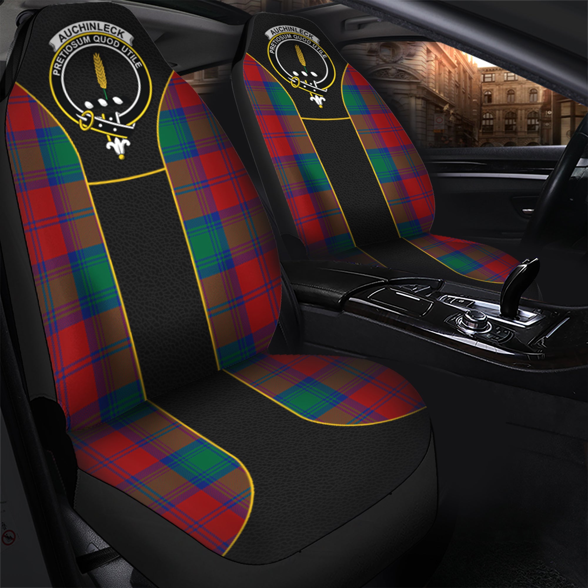 scottish-auchinleck-tartan-crest-car-seat-cover-special-style