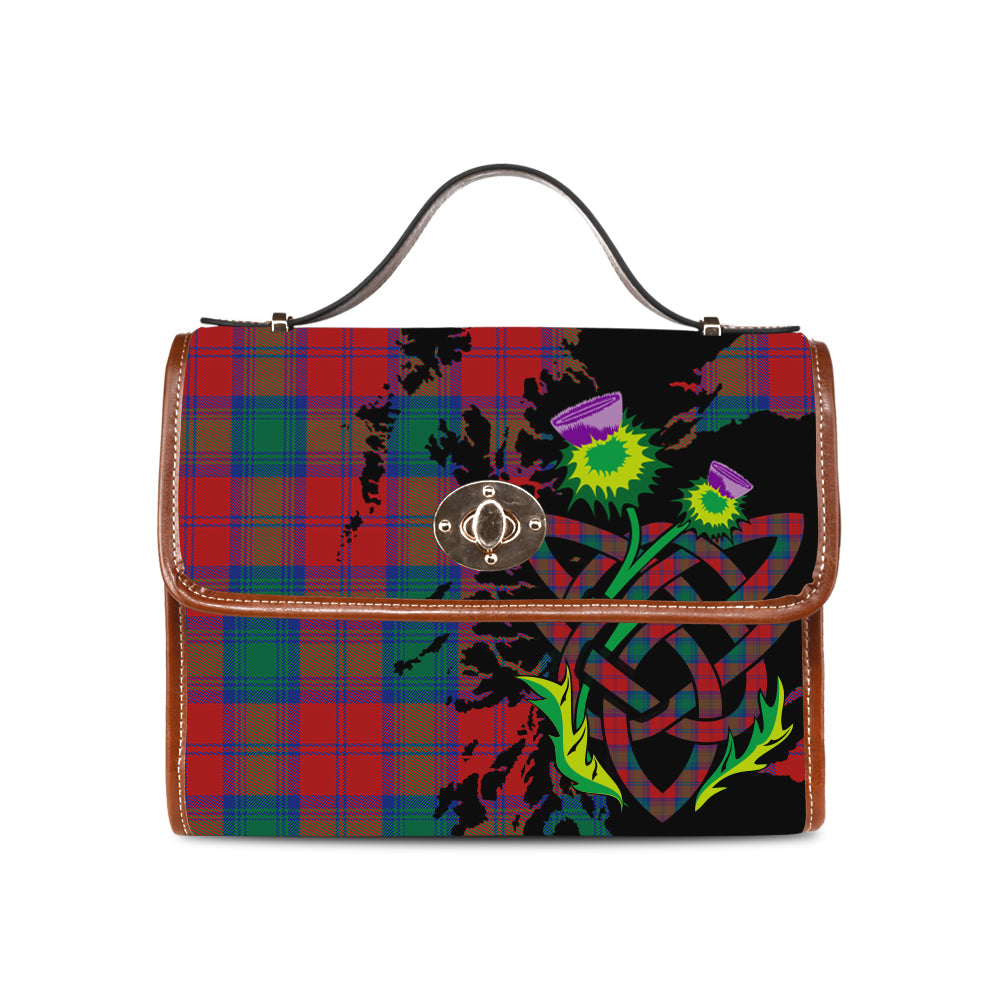 scottish-auchinleck-clan-tartan-celtic-knot-thistle-scotland-map-canvas-bag
