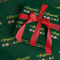 Augusta Georgia Golf Traditions Vintage Wrapping Paper Roll Pimento Cheese Southern Golfing Fan