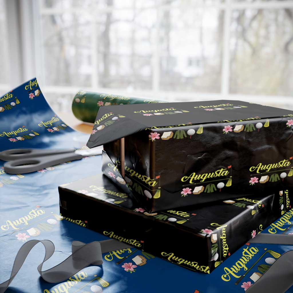 Augusta Georgia Golf Traditions Vintage Wrapping Paper Roll Pimento Cheese Southern Golfing Fan