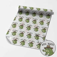 AUR Naur Cowboy Frog Meme Wrapping Paper Roll Funny Sarcastic Oh No Australian Accent