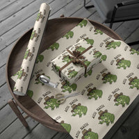 AUR Naur Cowboy Frog Meme Wrapping Paper Roll Funny Sarcastic Oh No Australian Accent