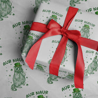 Aur Naur Cowboy Raccoon Meme Wrapping Paper Roll Funny Sarcastic Oh No Australian Accent