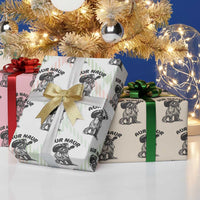 AUR Naur Cowboy Raccoon Meme Wrapping Paper Roll Funny Sarcastic Oh No Australian Accent