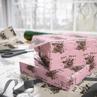 AUR Naur Cowboy Raccoon Wrapping Paper Roll Funny Sarcastic Oh No Australian Accent