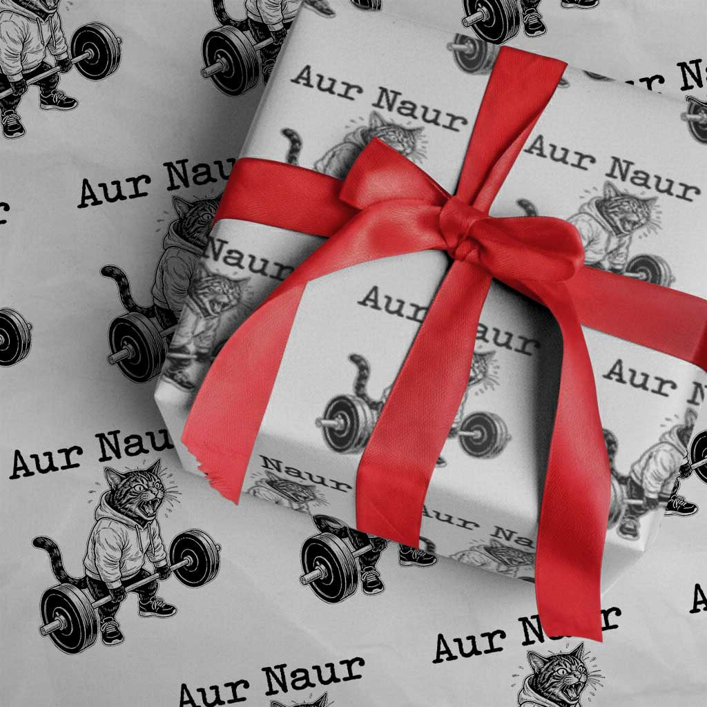 Aur Naur Raccoon Meme Wrapping Paper Roll Funny Sarcastic Oh No Australian Accent