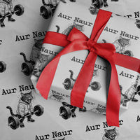 Aur Naur Raccoon Meme Wrapping Paper Roll Funny Sarcastic Oh No Australian Accent