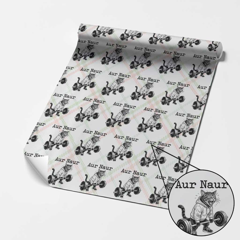 Aur Naur Raccoon Meme Wrapping Paper Roll Funny Sarcastic Oh No Australian Accent