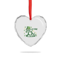 AUR Naur Raccoon St Patricks Day Meme Heart Crystal Glass Ornament Funny Sarcastic Oh No Australian Accent