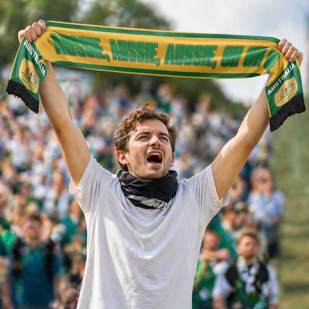 Australia 2026 Football Personalised Soccer Scarf Socceroos Aussie Oi Oi Oi