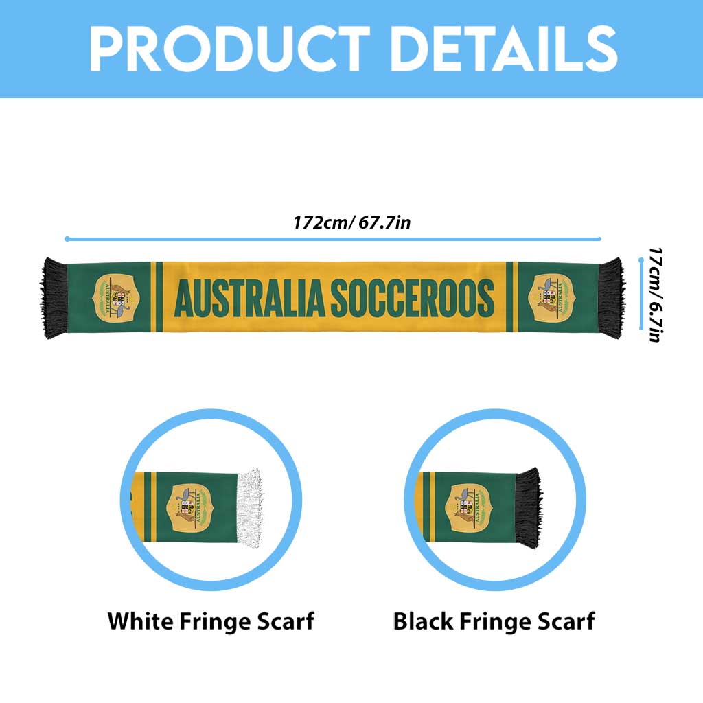 Australia 2026 Football Soccer Scarf Go Socceroos Simple Style