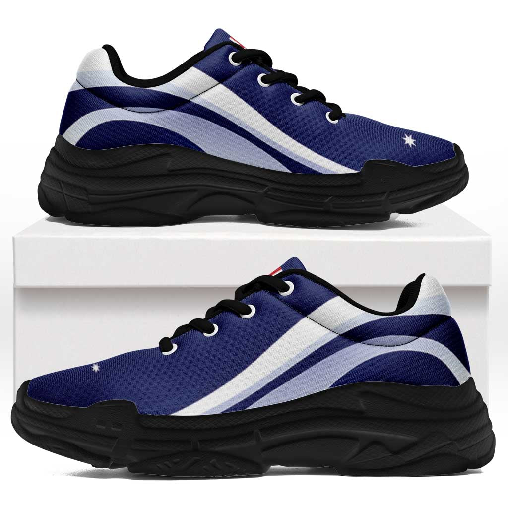 Australia Chunky Sneakers Flag-Inspired Curve Style