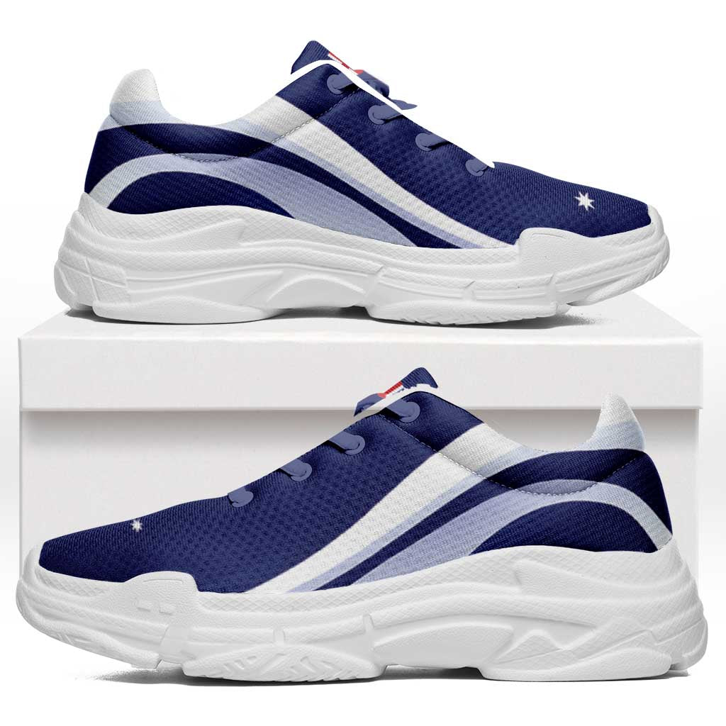 Australia Chunky Sneakers Flag-Inspired Curve Style