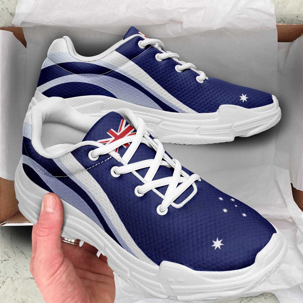 Australia Chunky Sneakers Flag-Inspired Curve Style