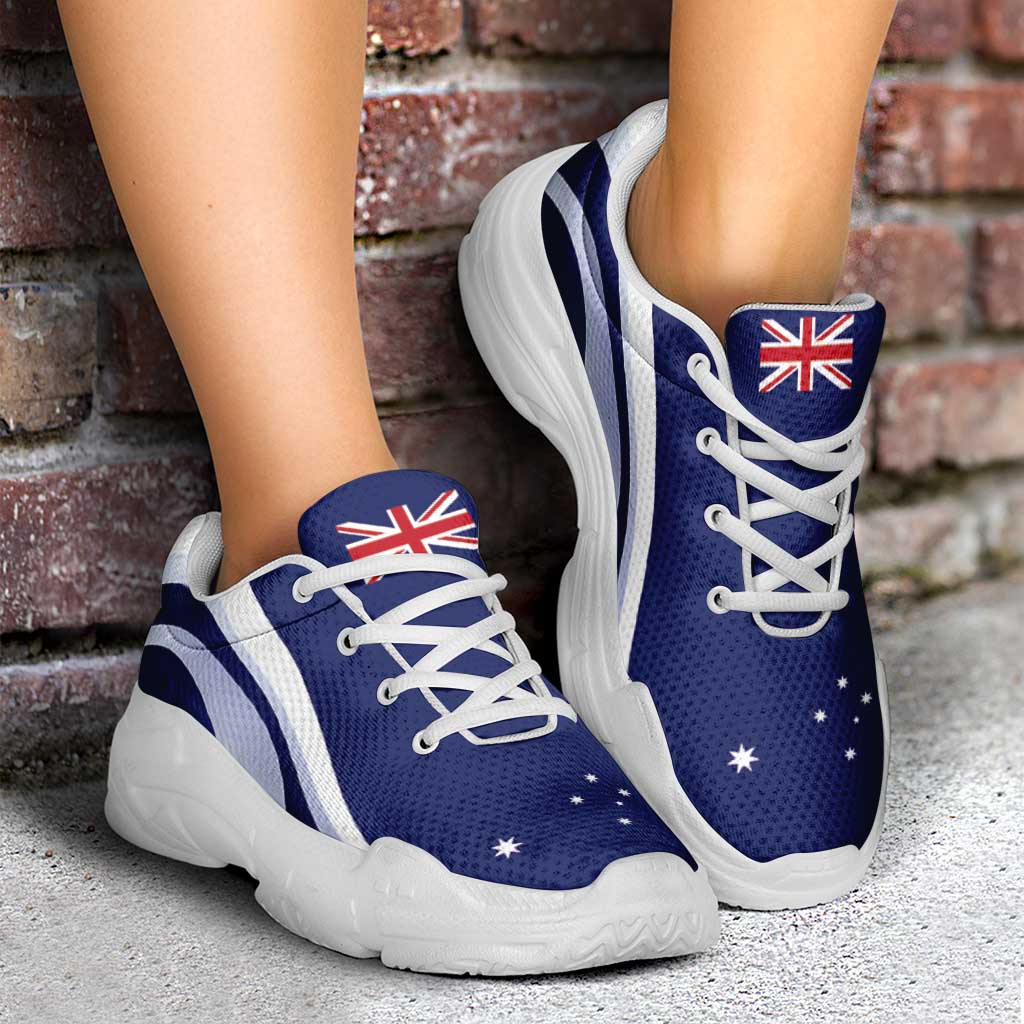 Australia Chunky Sneakers Flag-Inspired Curve Style