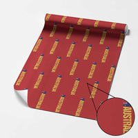 Australia Flag Wrapping Paper Roll Patriotic Country Pride Vertical Text Graphic