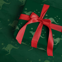 Australia Kangaroo with Federation Star Aussie Roots Wrapping Paper Roll