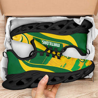 Australia Matildas Soccer Clunky Sneakers Go Aussie Kangaroo Marble Curve Stylized - Wonder Print Shop