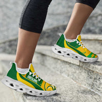 Australia Matildas Soccer Clunky Sneakers Go Aussie Kangaroo Marble Curve Stylized - Wonder Print Shop