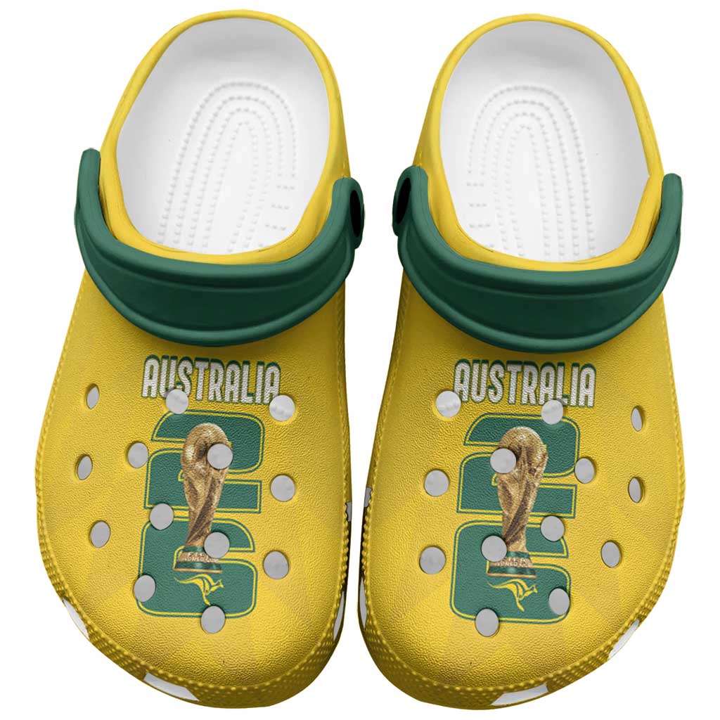 Australia Socceroos Clogs Shoes 2026 Forever Golden - Wonder Print Shop
