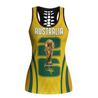 Australia Socceroos Hollow Tank Top 2026 Forever Golden - Wonder Print Shop
