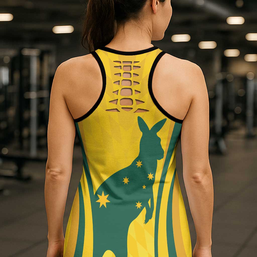 Australia Socceroos Hollow Tank Top 2026 Forever Golden - Wonder Print Shop