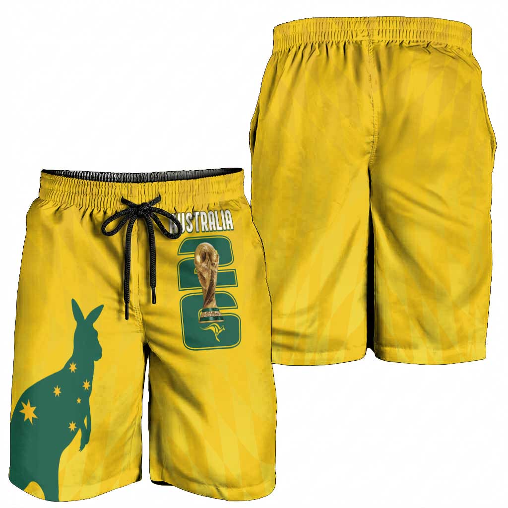 Australia Socceroos Shorts for Men 2026 Forever Golden - Wonder Print Shop