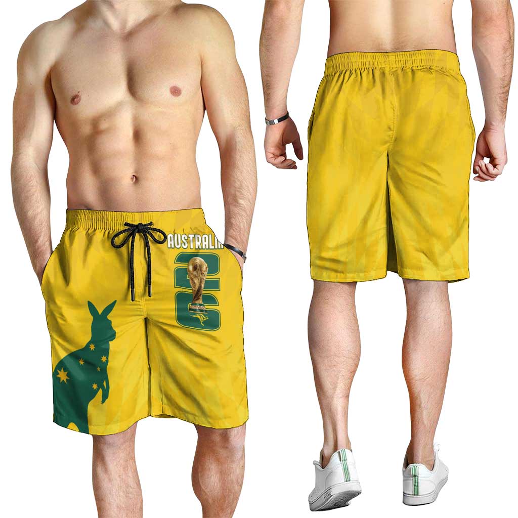 Australia Socceroos Shorts for Men 2026 Forever Golden - Wonder Print Shop