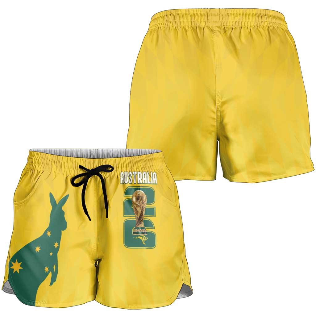 Australia Socceroos Shorts for Women 2026 Forever Golden - Wonder Print Shop