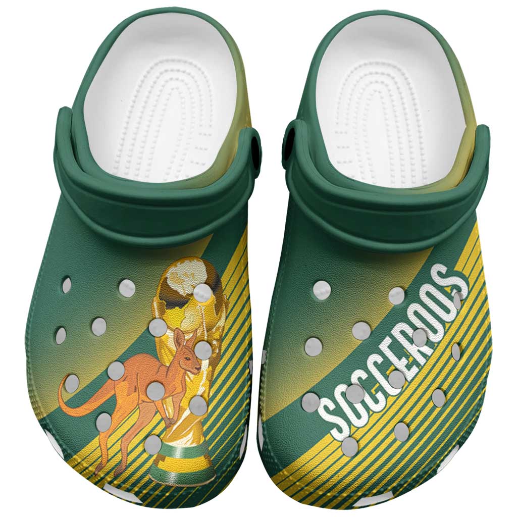 Australia Socceroos WC2026 Clogs Shoes Golden Champions - Wonder Print Shop