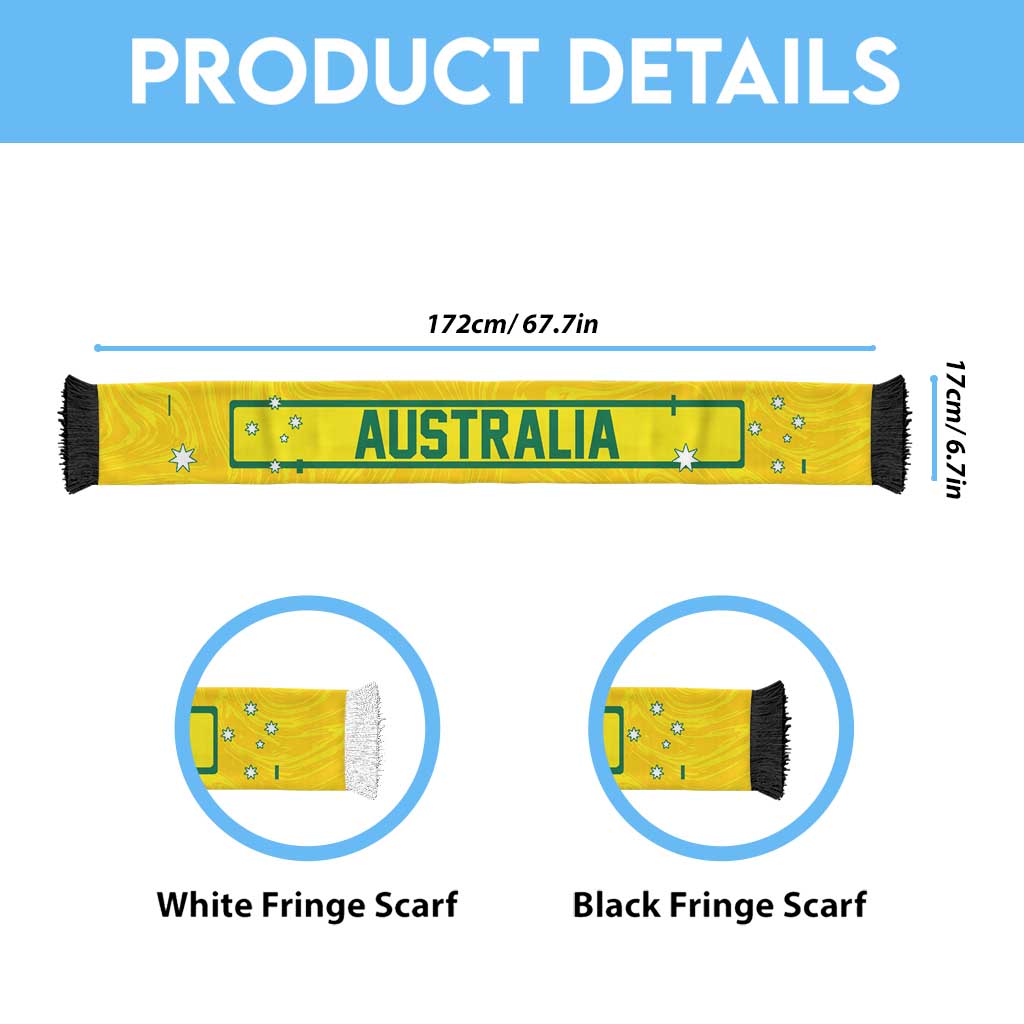Australia World Football 2026 Soccer Scarf National Pride Never Stops