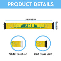 Australia World Football 2026 Soccer Scarf National Pride Never Stops