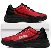 Austria 2026 Football Chunky Sneakers Go Das Team Grunge Curve Stylized - Wonder Print Shop