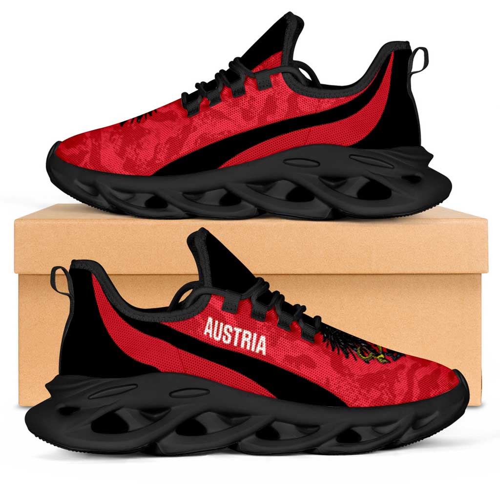 Austria 2026 Football Clunky Sneakers Go Das Team Grunge Curve Stylized - Wonder Print Shop