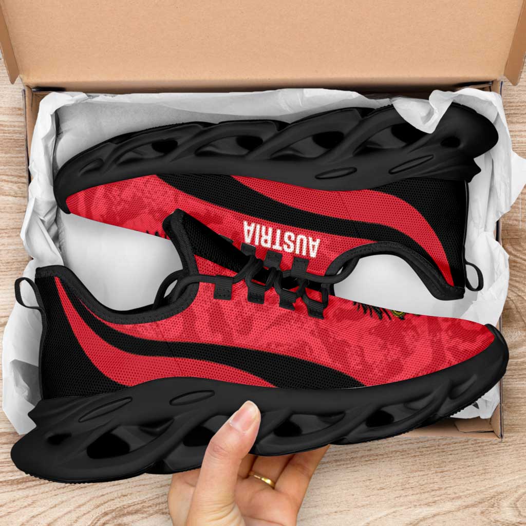 Austria 2026 Football Clunky Sneakers Go Das Team Grunge Curve Stylized - Wonder Print Shop