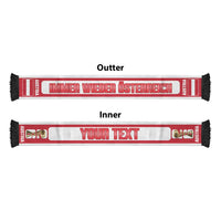 Austria 2026 Football Personalised Soccer Scarf Immer Wieder Osterreich