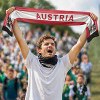 Austria Football 2026 Soccer Scarf Flag Style