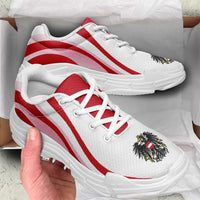 Austria Football Chunky Sneakers Flag-Inspired Curve Style