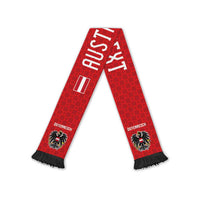 Austria Football Personalized Soccer Scarf Bundesadler Red Checkerboard Eagle